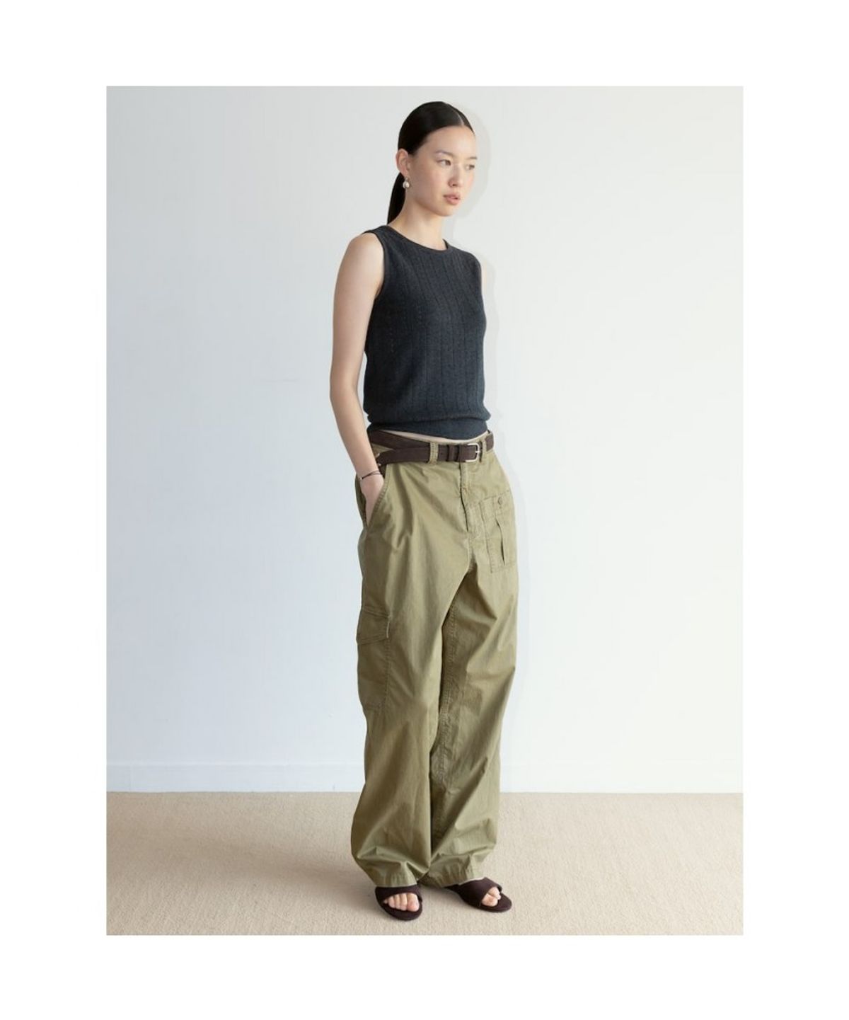 디애퍼처(THE APERTURE) [Unisex] Eddie Cargo Pants  Khaki (TA6721U05H)