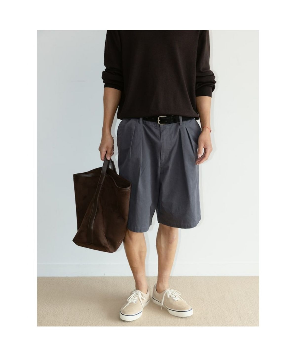 디애퍼처(THE APERTURE) [Unisex] Washing Bermuda Pants  Navy (TA6725U02R)