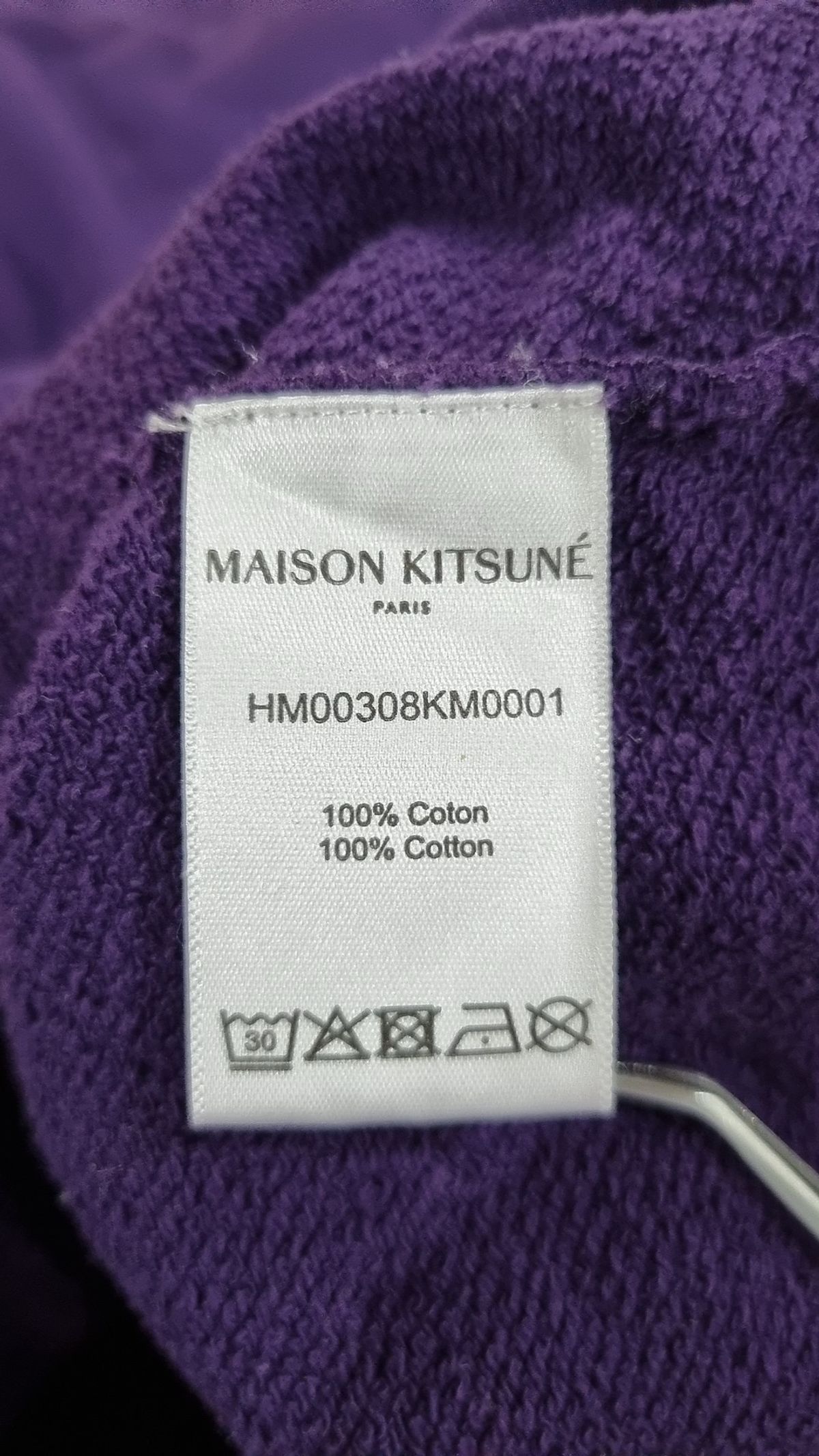 메종 키츠네(MAISON KITSUNE) 폭스 헤드 패치 크루넥 플럼 /맨투맨/ HM00308KM0001-P560 L