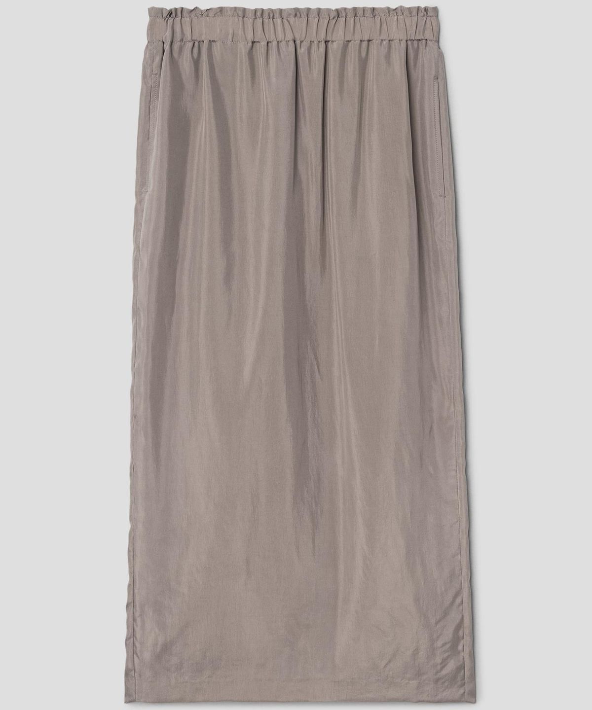 디애퍼처(THE APERTURE) Marlo Cupra H Line Skirt  Beige (TA6727A14A)