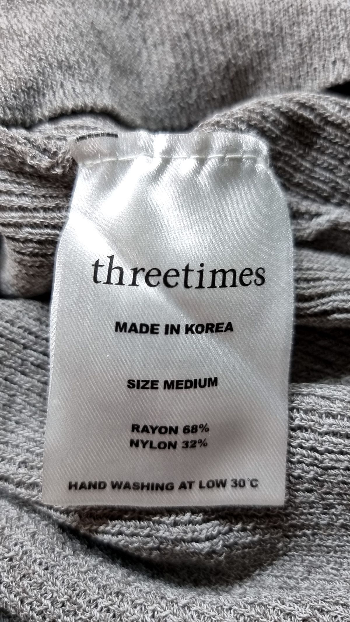쓰리타임즈(THREETIMES) 니트/스웨터 M