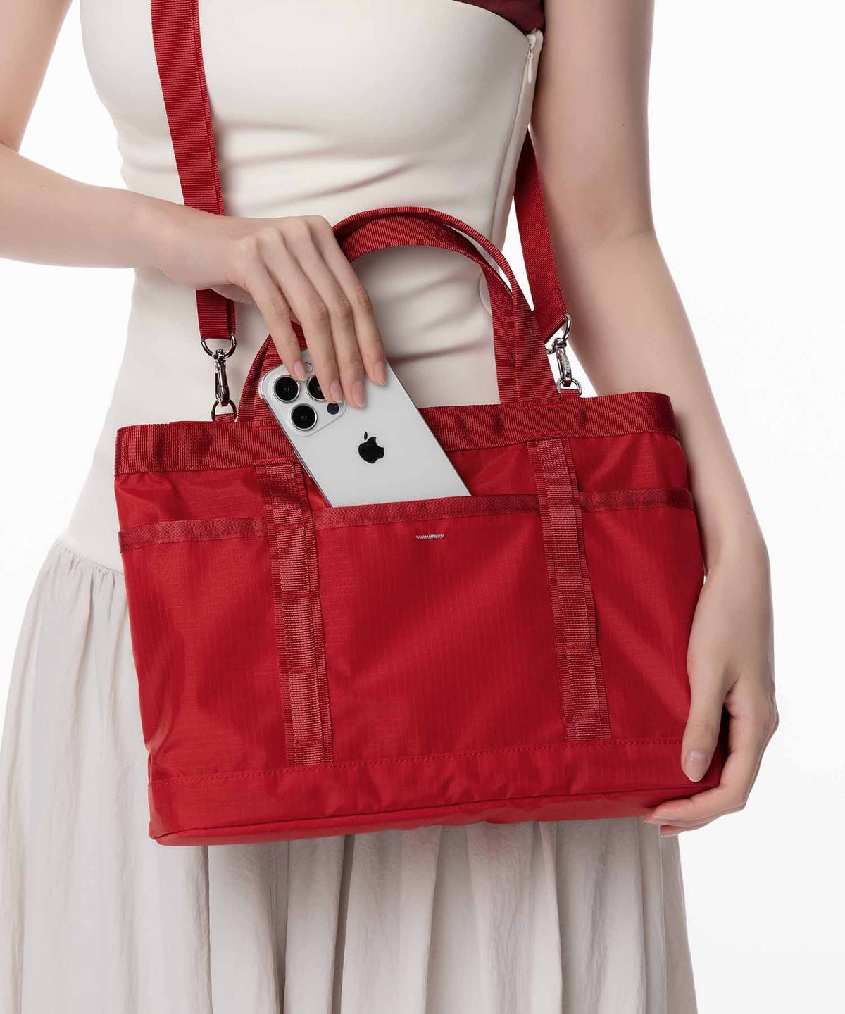 조셉앤스테이시(JOSEPH&STACEY) Stacey Daytrip Light Shopper S Red