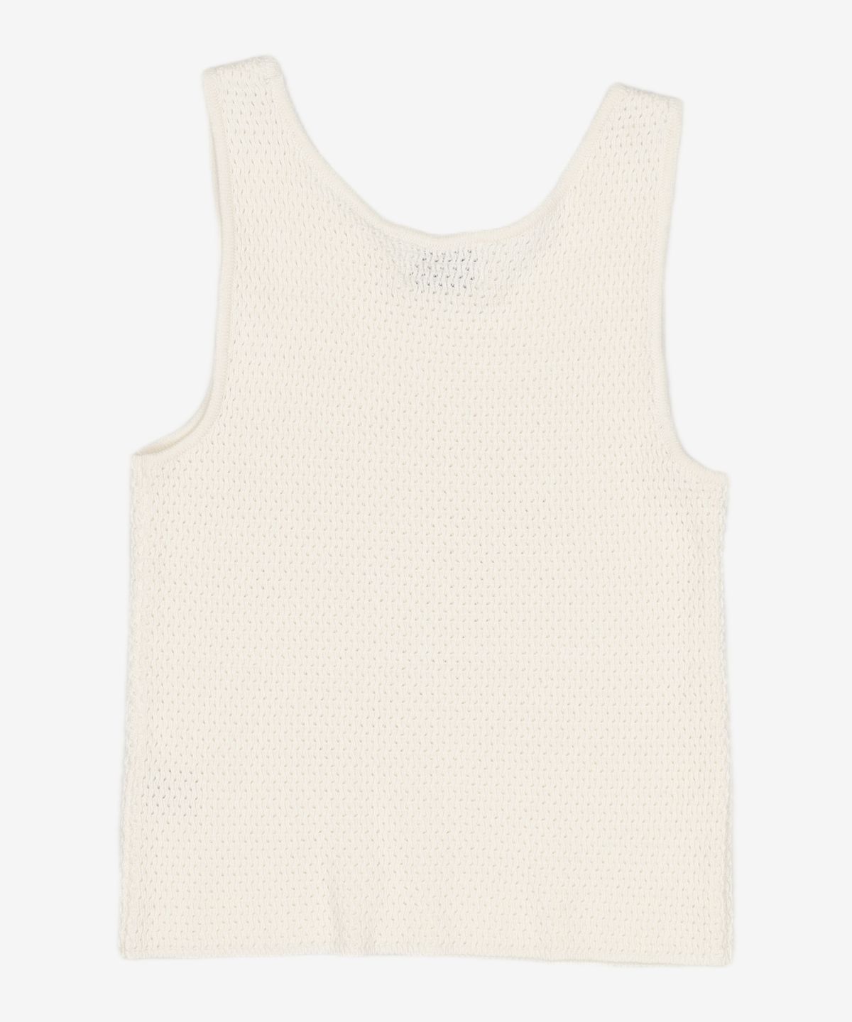 몽돌(MONGDOL) 텍스쳐 슬리브리스 니트 화이트 MDTS026WHITE M