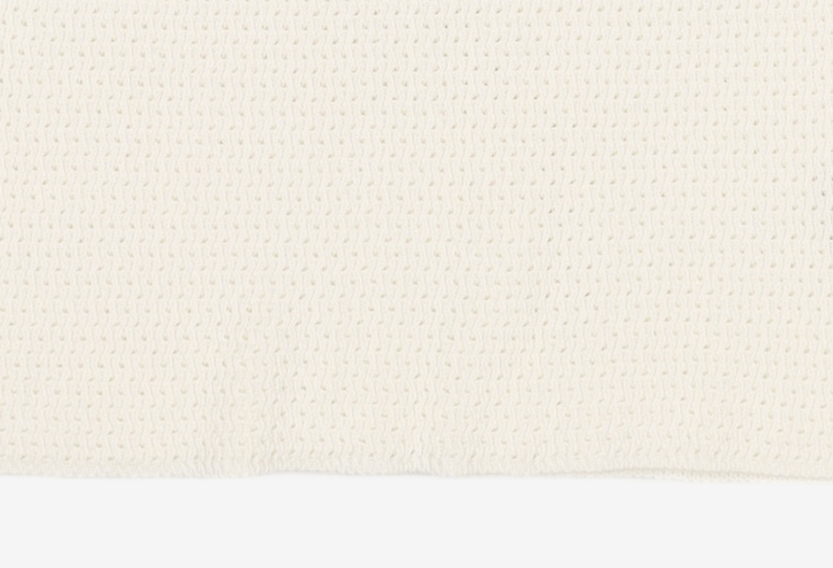 몽돌(MONGDOL) 텍스쳐 슬리브리스 니트 화이트 MDTS026WHITE M