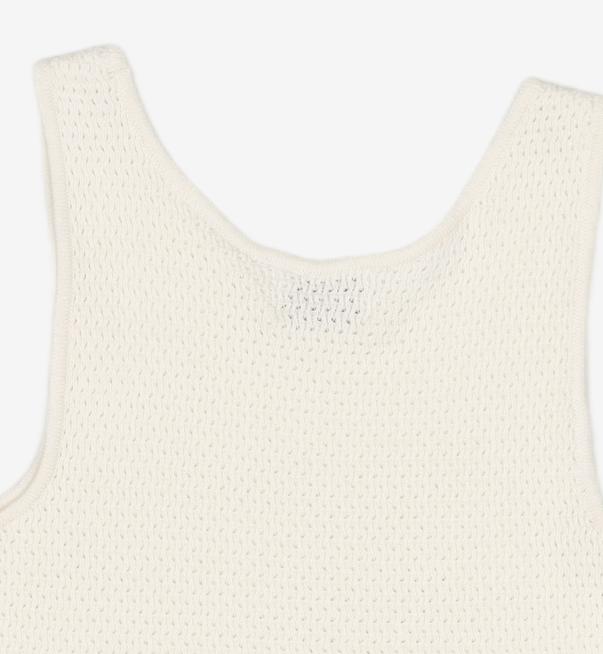 몽돌(MONGDOL) 텍스쳐 슬리브리스 니트 화이트 MDTS026WHITE M