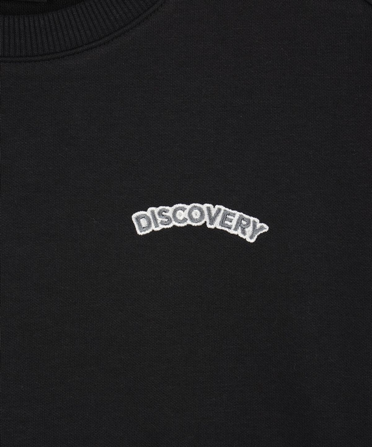 디스커버리 키즈(DISCOVERY KIDS) 키즈 에센셜 스몰로고 맨투맨 (BLACK)