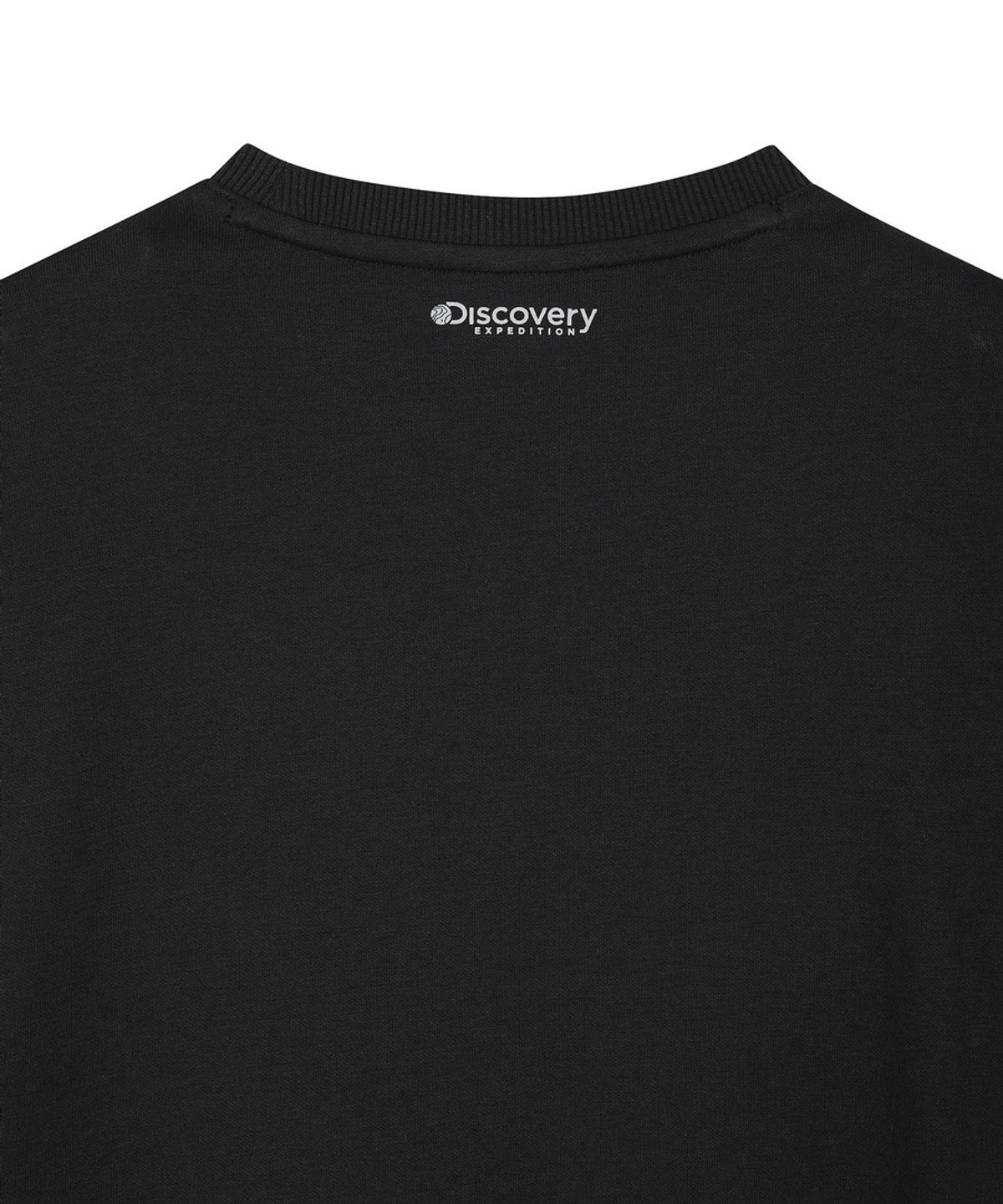 디스커버리 키즈(DISCOVERY KIDS) 키즈 에센셜 스몰로고 맨투맨 (BLACK)