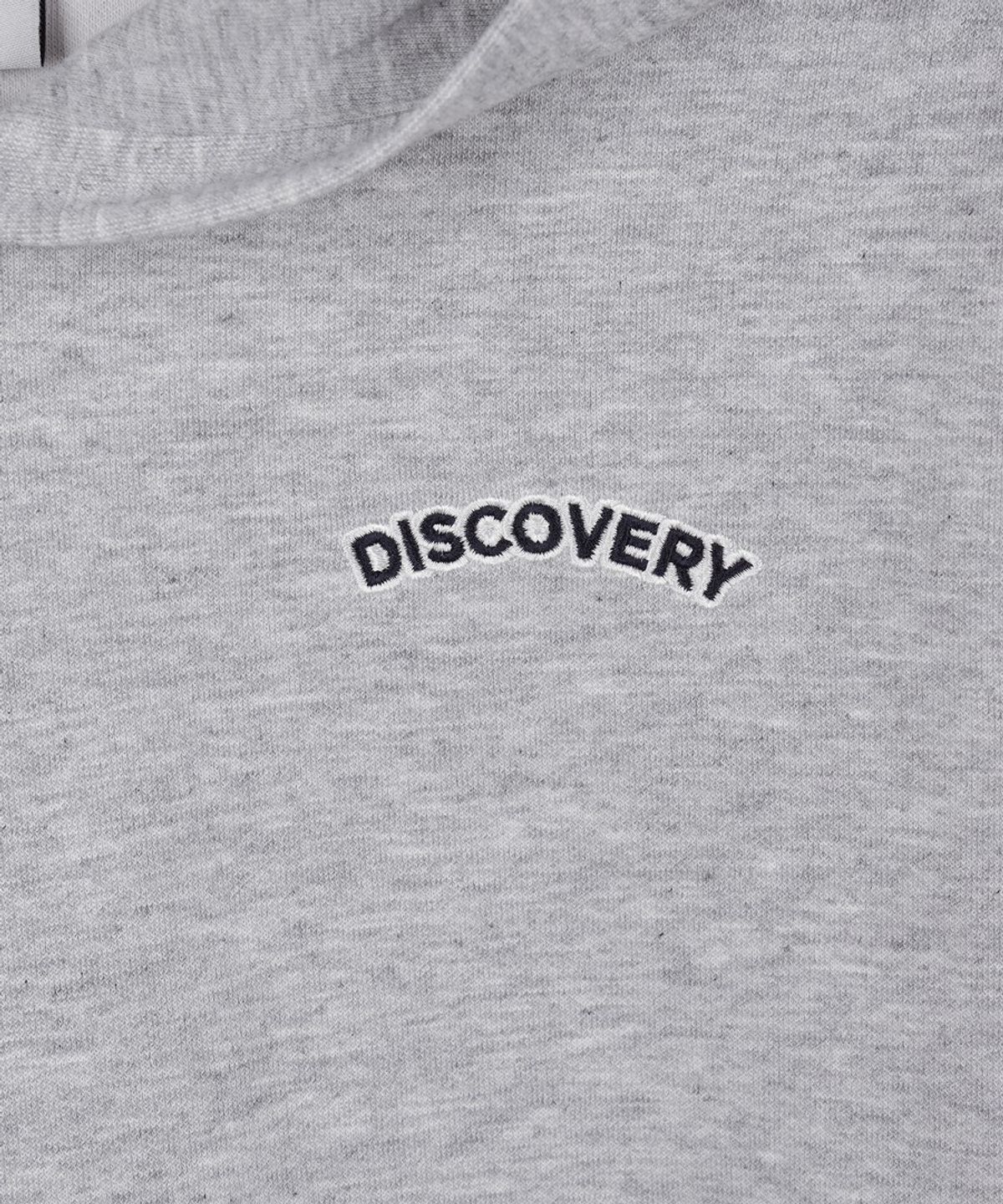디스커버리 키즈(DISCOVERY KIDS) 키즈 에센셜 스몰로고 후드티셔츠 (M/GREY)