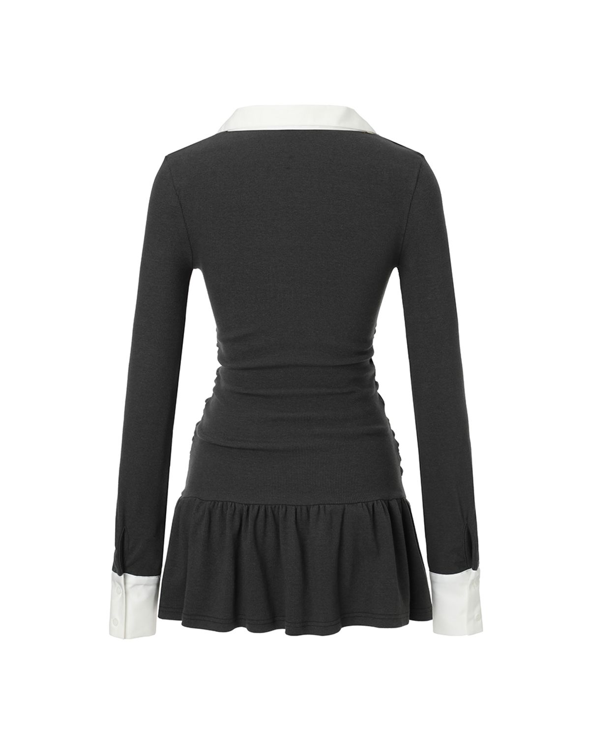 카키포인트(KHAKIPOINT) Overlay Mini Dress (charcoal)