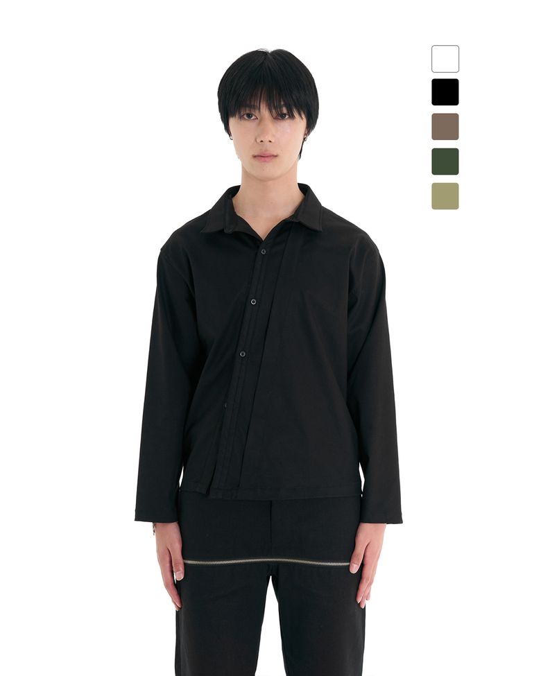Oblique Rayon Relaxed Shirt