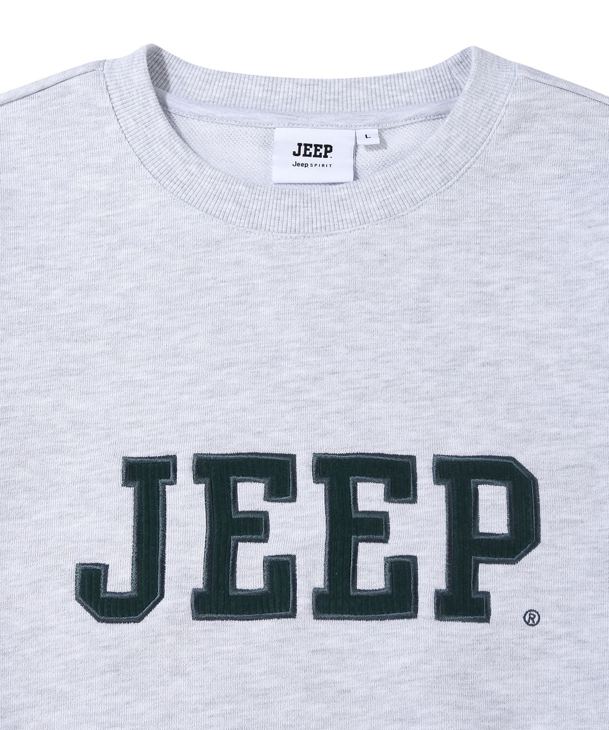 지프(JEEP) 무스 코듀로이 빅로고 맨투맨 (JR5TSU826MW)