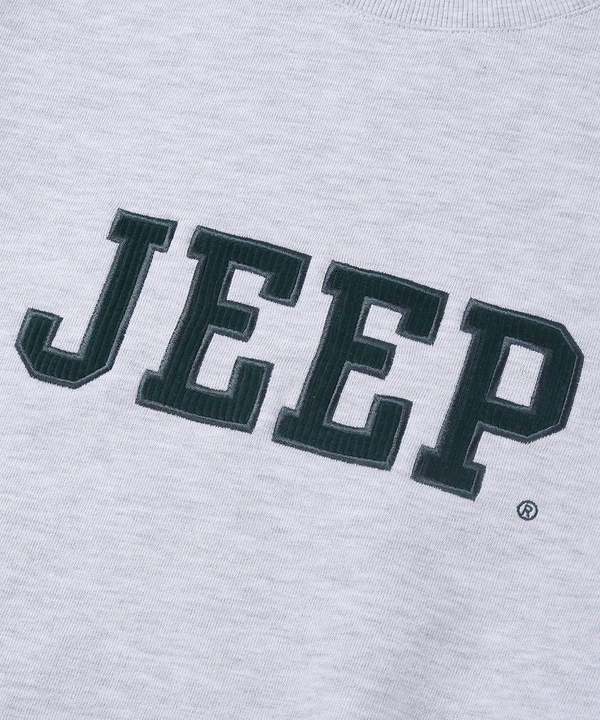 지프(JEEP) 무스 코듀로이 빅로고 맨투맨 (JR5TSU826MW)