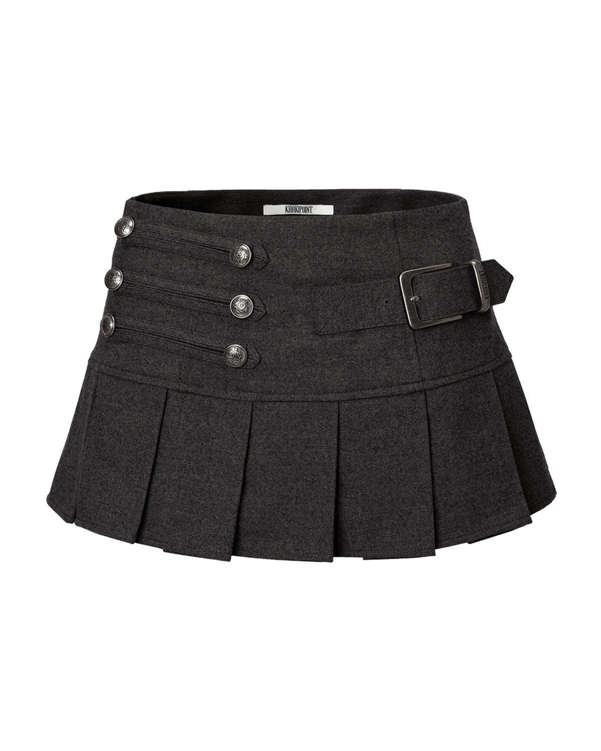 카키포인트(KHAKIPOINT) Napoleon Belt Skirt (charcoal)