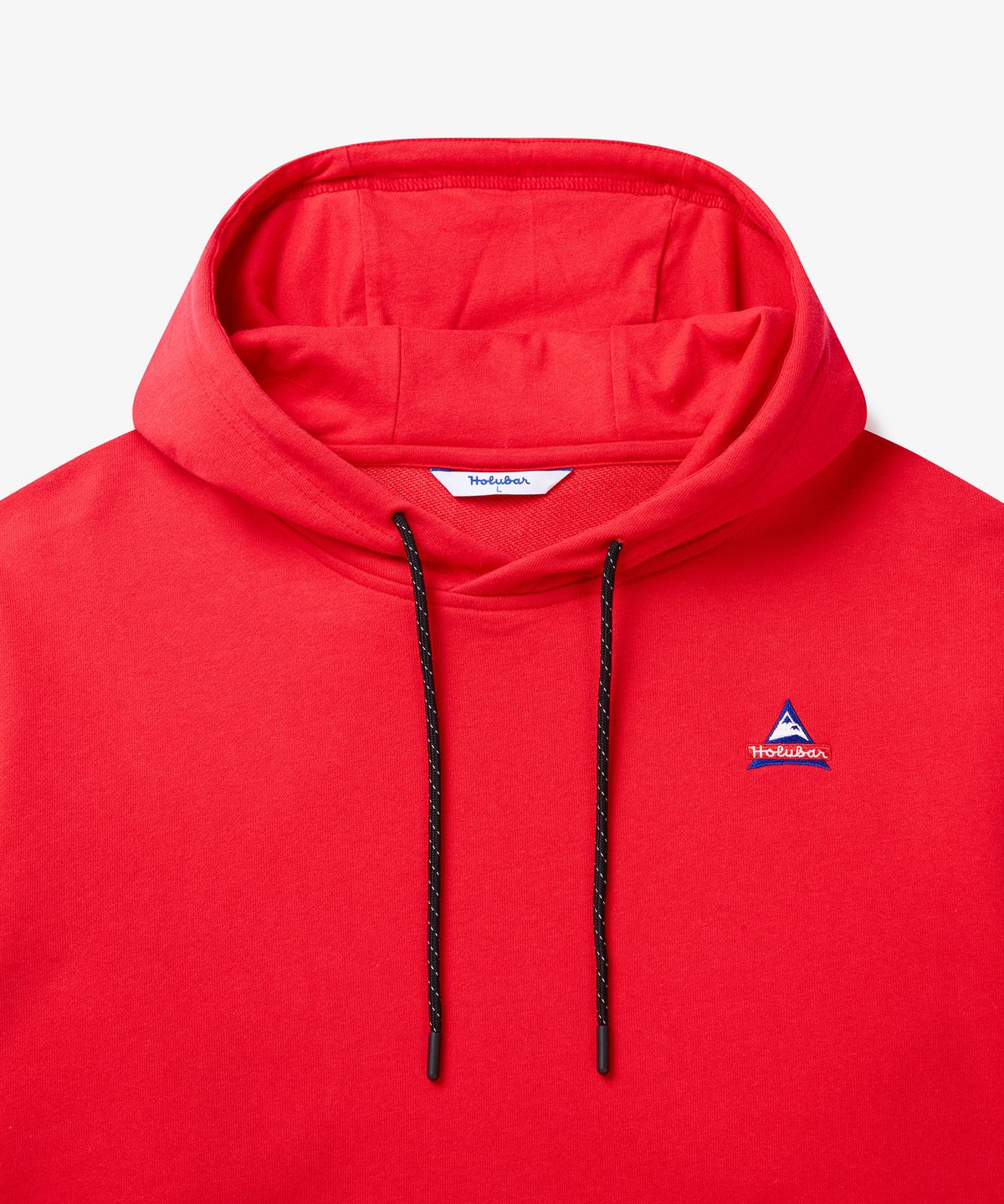 홀루바(HOLUBAR) Basic Logo Hoodie Red