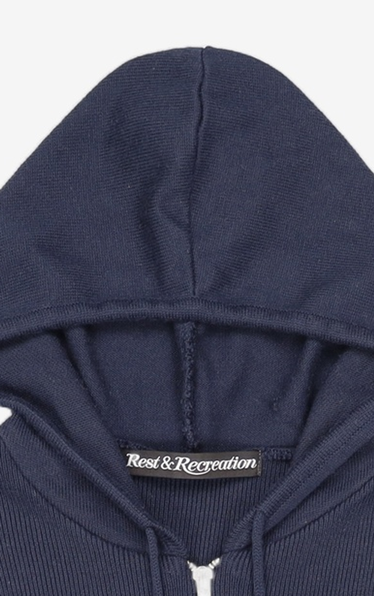 레스트앤레크레이션(REST&RECREATION) 2WAY KNIT HOOD ZIP-UP_NAVY XS