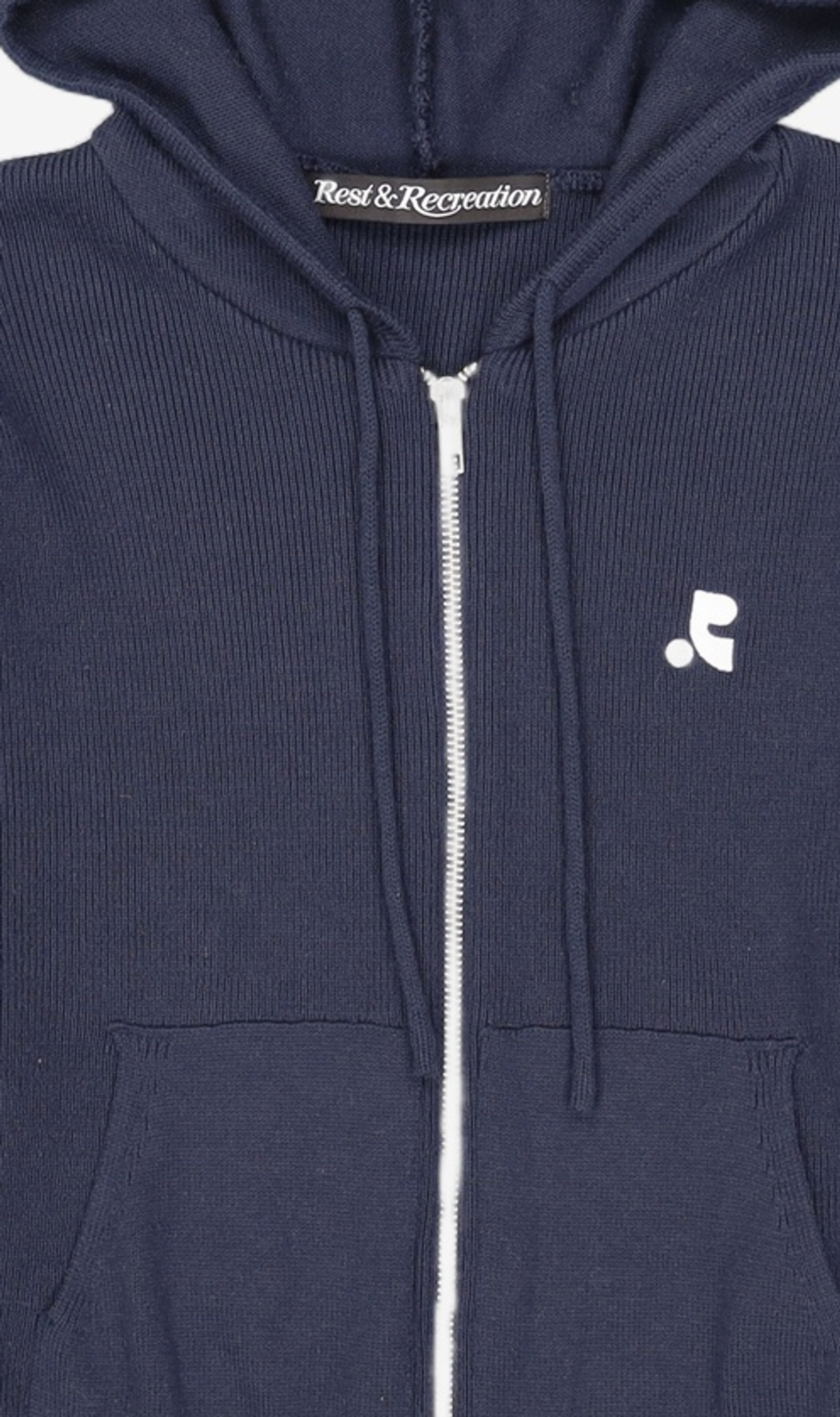 레스트앤레크레이션(REST&RECREATION) 2WAY KNIT HOOD ZIP-UP_NAVY XS