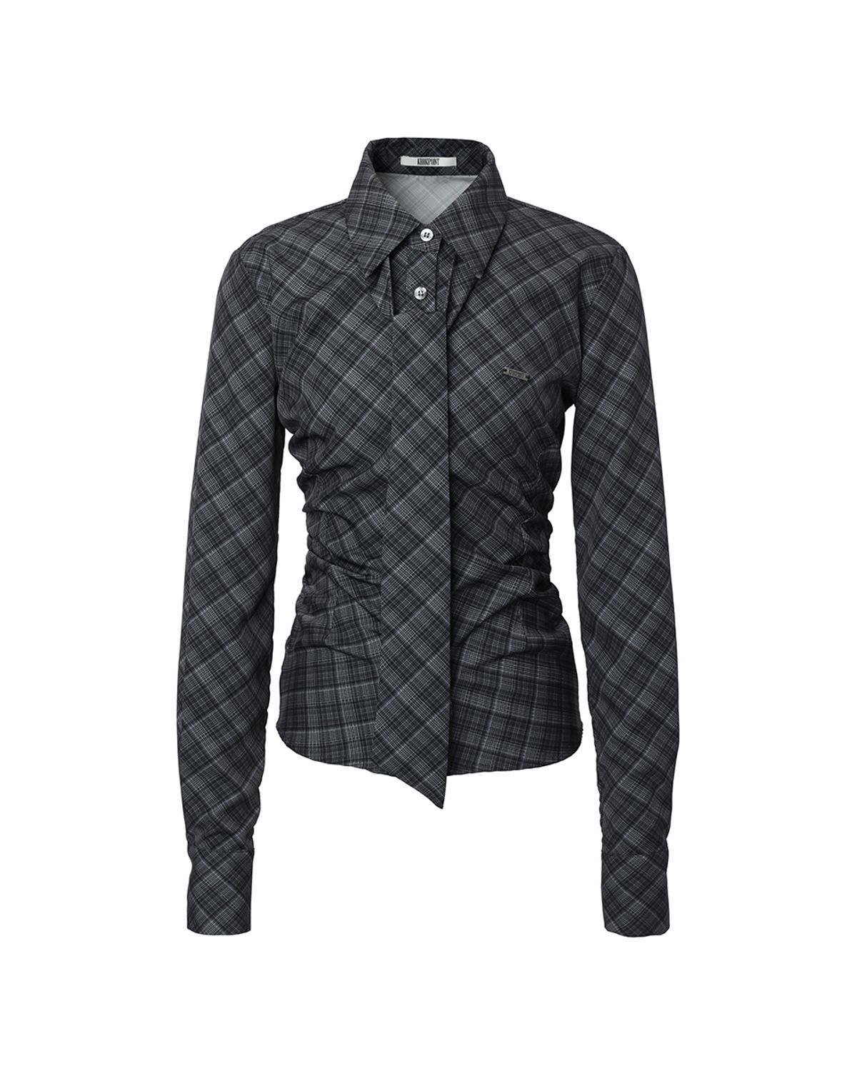 카키포인트(KHAKIPOINT) Plaid Tie Shirt (black)
