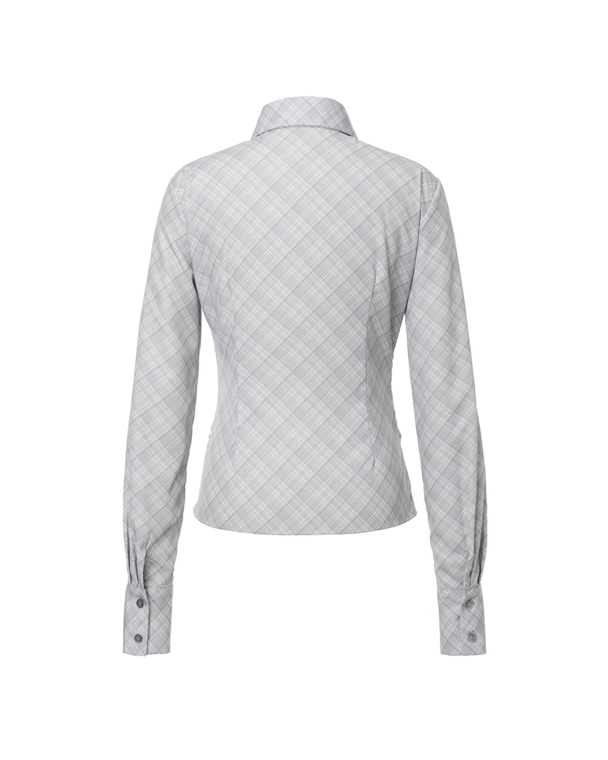 카키포인트(KHAKIPOINT) Plaid Tie Shirt (light gray)