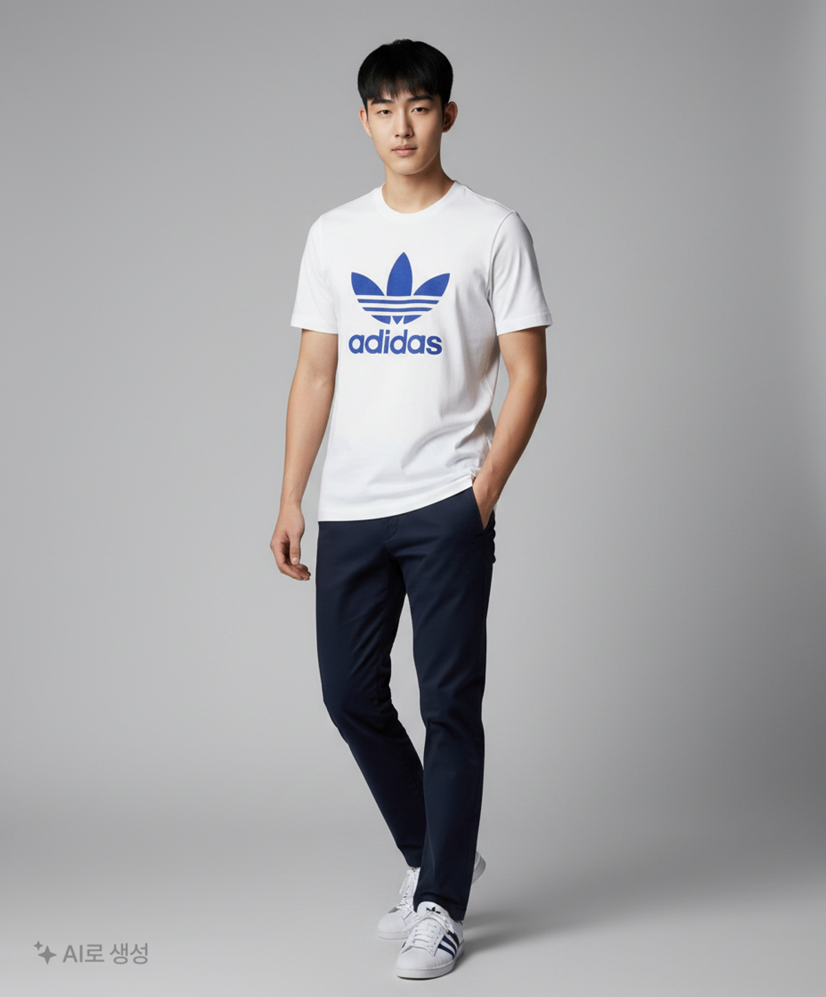 아디다스(ADIDAS) 트레포일 티 - 화이트 / IA4813 M