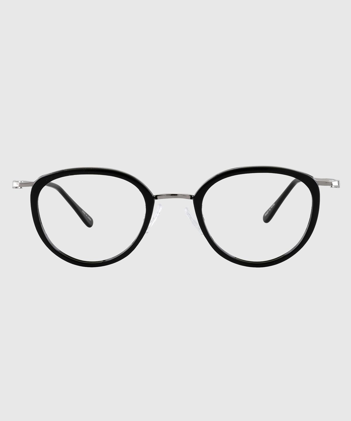 투디터(2DITOR) DRY 라운드 솔텍스 자외선 블루라이트차단 안경 C1 블랙실버