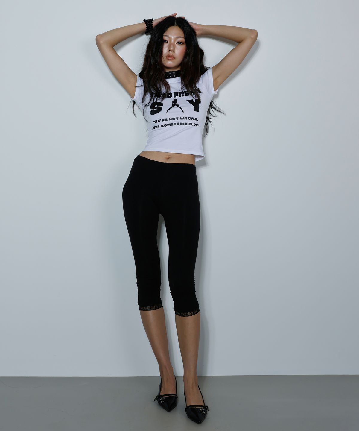 티미드프리크(TIMID FREAK) Timid Say Top White