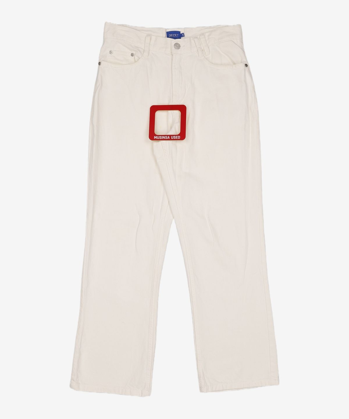 데케트(DECET) [여름원단]Semi Wide Jeans DCPT003Ivory 28