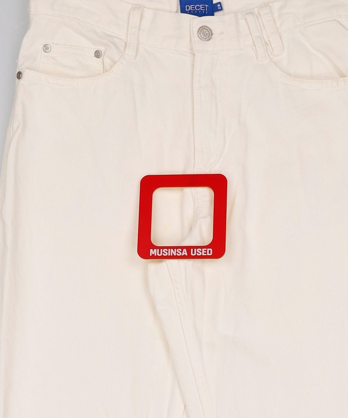 데케트(DECET) [여름원단]Semi Wide Jeans DCPT003Ivory 28