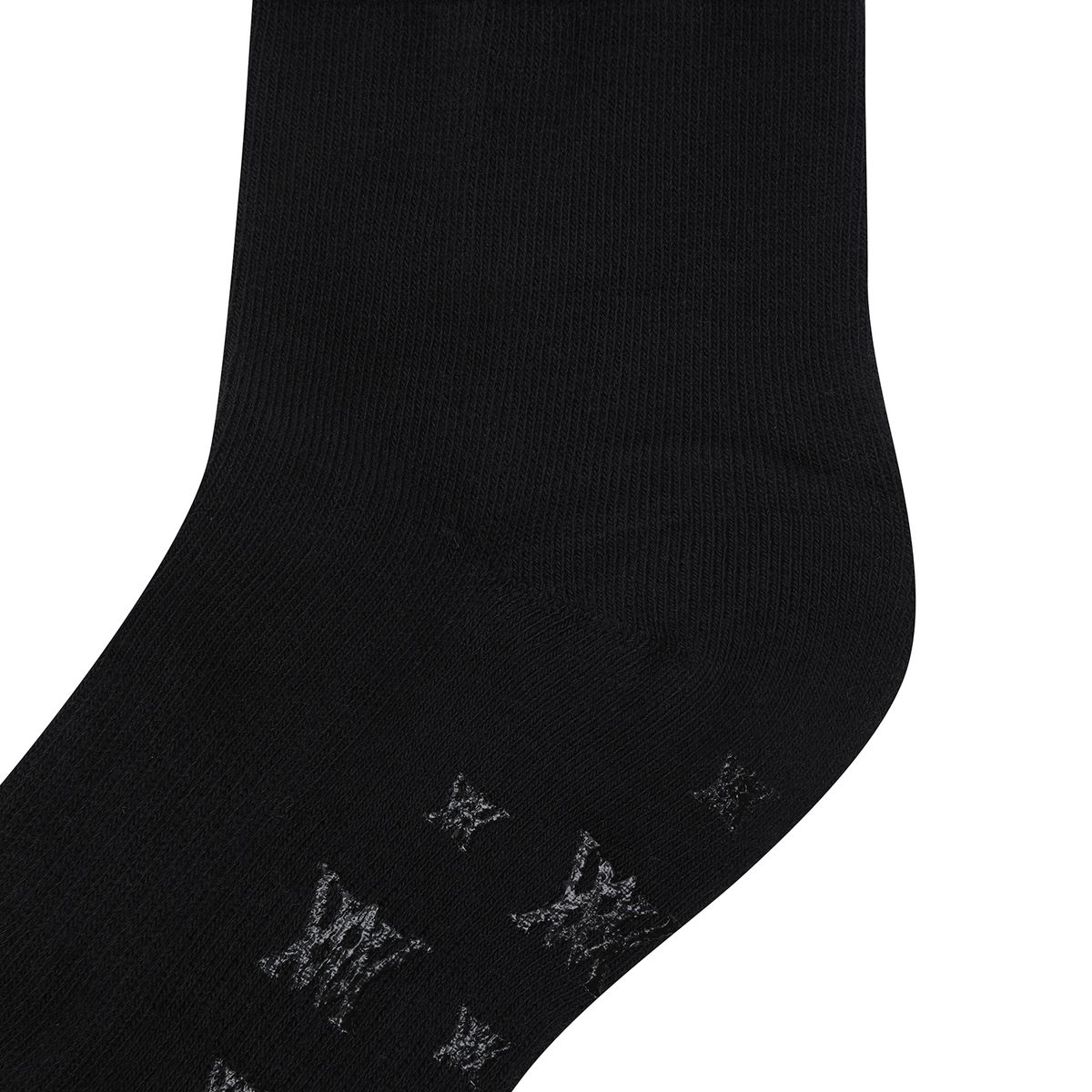어뉴골프(ANEW GOLF) WOMEN STRIPE LOGO MIDDLE SOCKS_BK