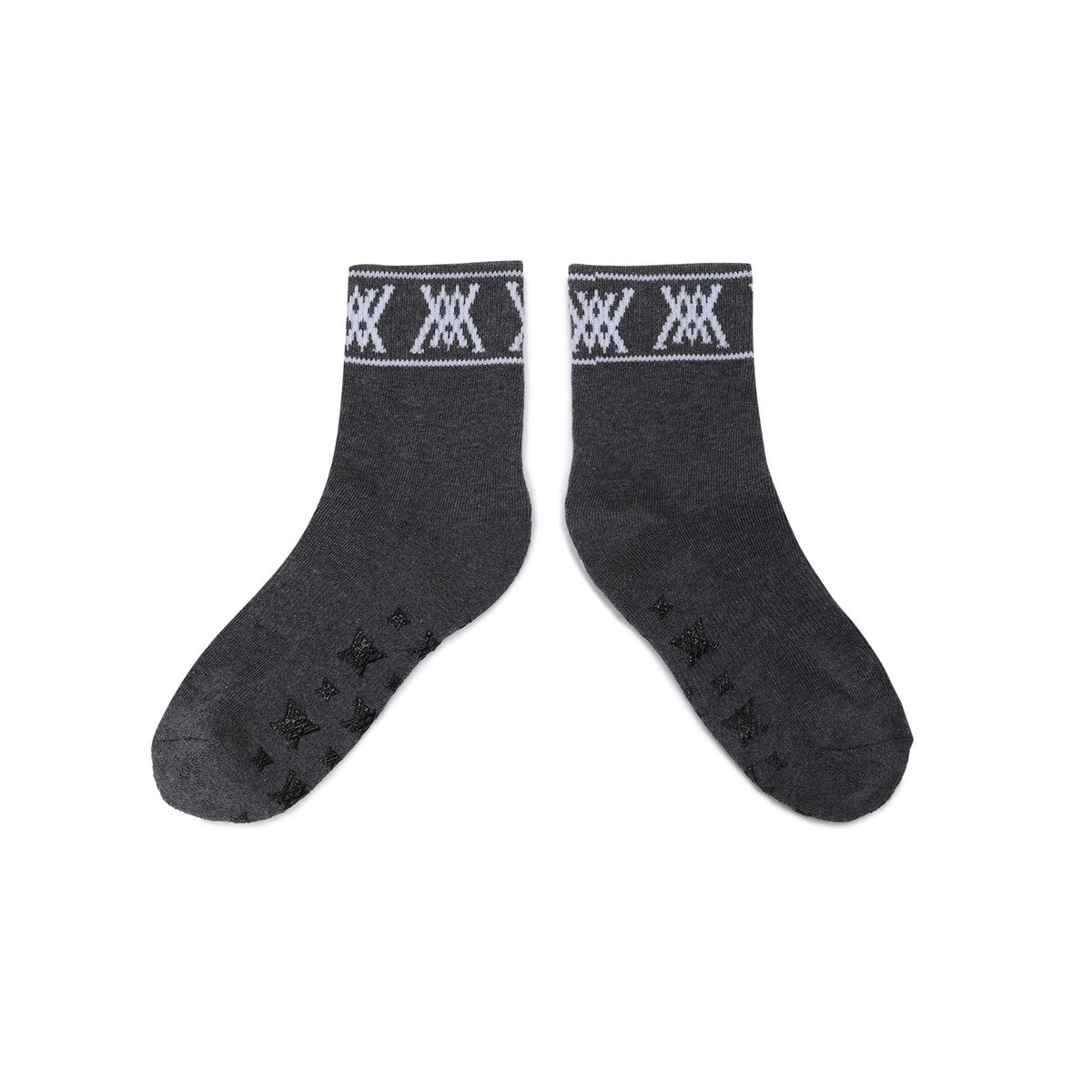 어뉴골프(ANEW GOLF) WOMEN STRIPE LOGO MIDDLE SOCKS_DG