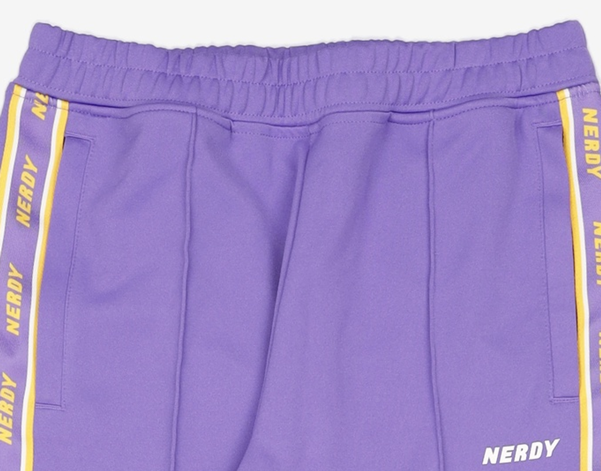 엔디와이(NDY) 로고 테잎 트랙 팬츠 퍼플 M