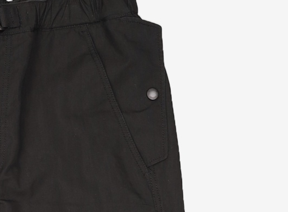 밥캣(BOBCAT) DOUBLE POCKET PARACHUTE PANTS - BLACK 46