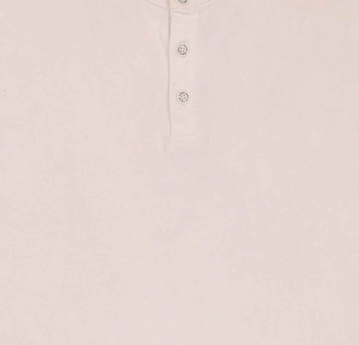 프리즘웍스(FRIZMWORKS) HENLEY NECK HALF TEE _ WHITE L
