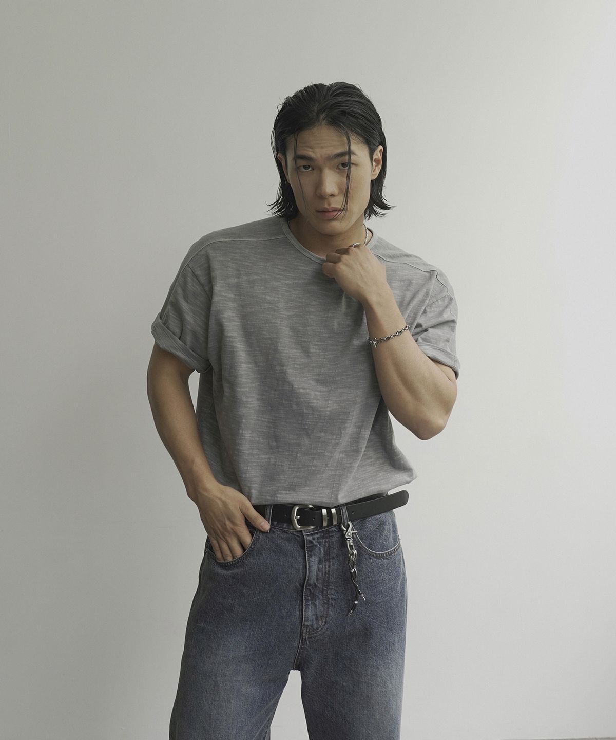 시도(SIIIIDO) MAXIMUS HALF T SHIRT(GREY)