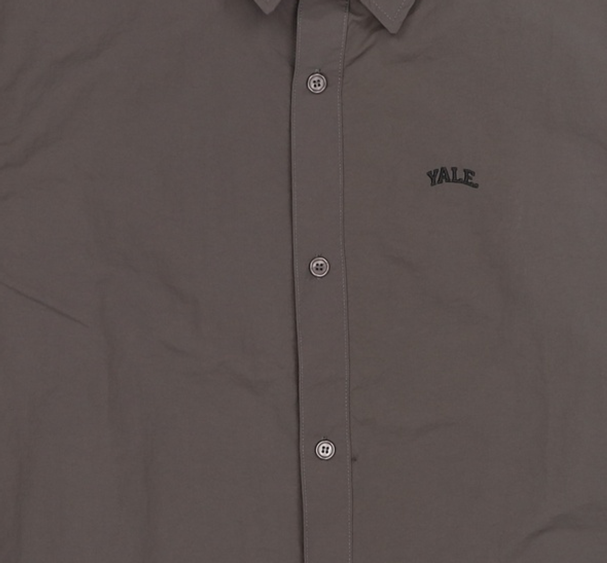 예일(YALE) NYLON  COACH SHIRT CHARCOAL S