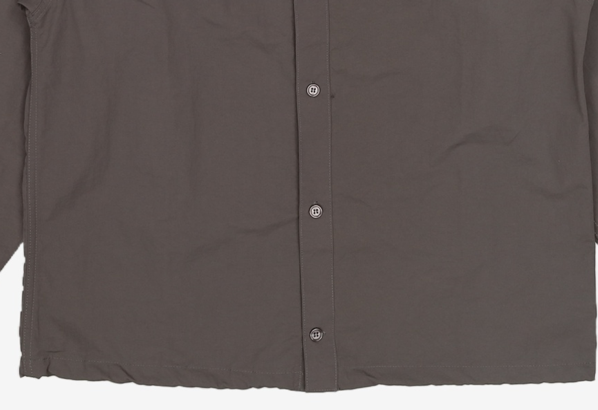 예일(YALE) NYLON  COACH SHIRT CHARCOAL S