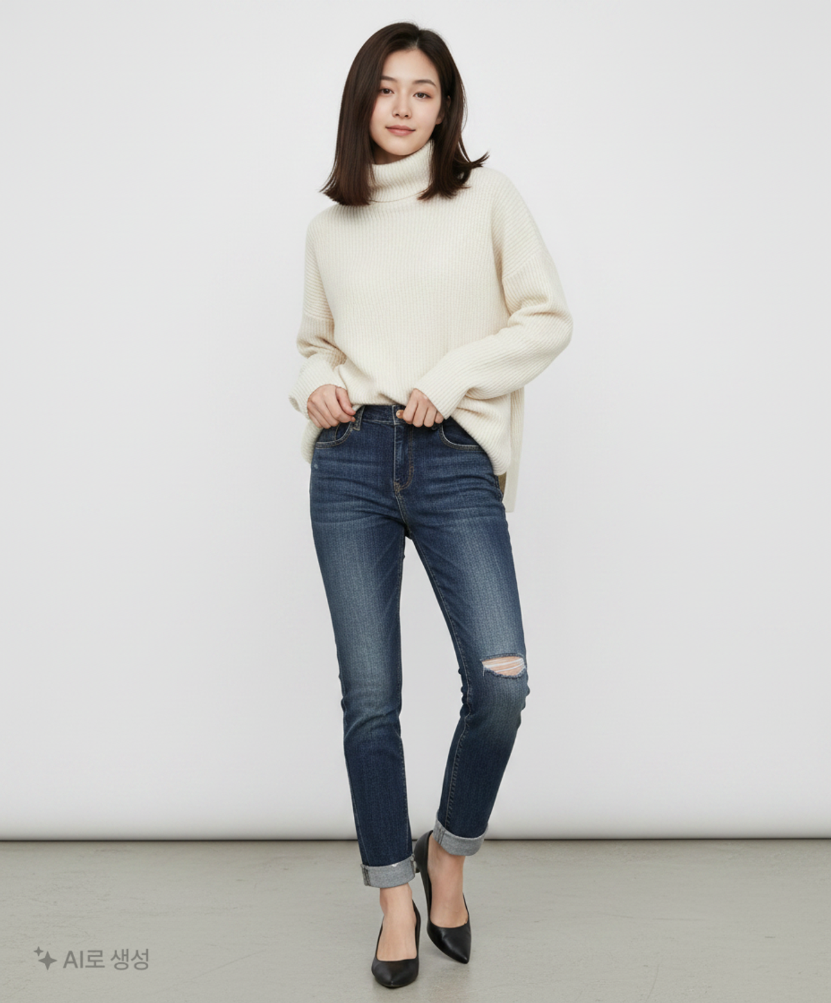 비엔더블유(B&W) 청/데님 팬츠 L