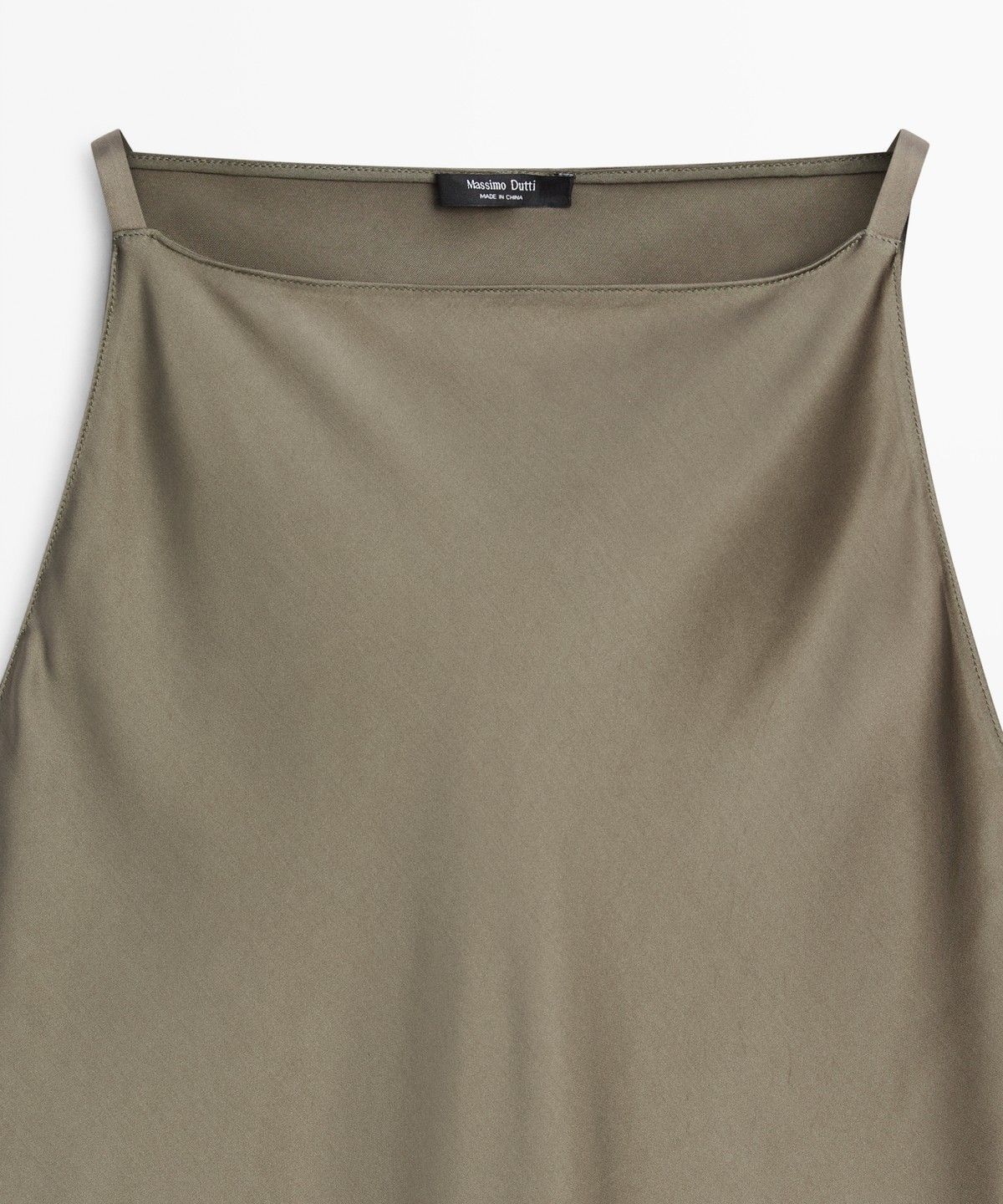 마시모두띠(MASSIMO DUTTI) 플루이드 새틴 미디 원피스