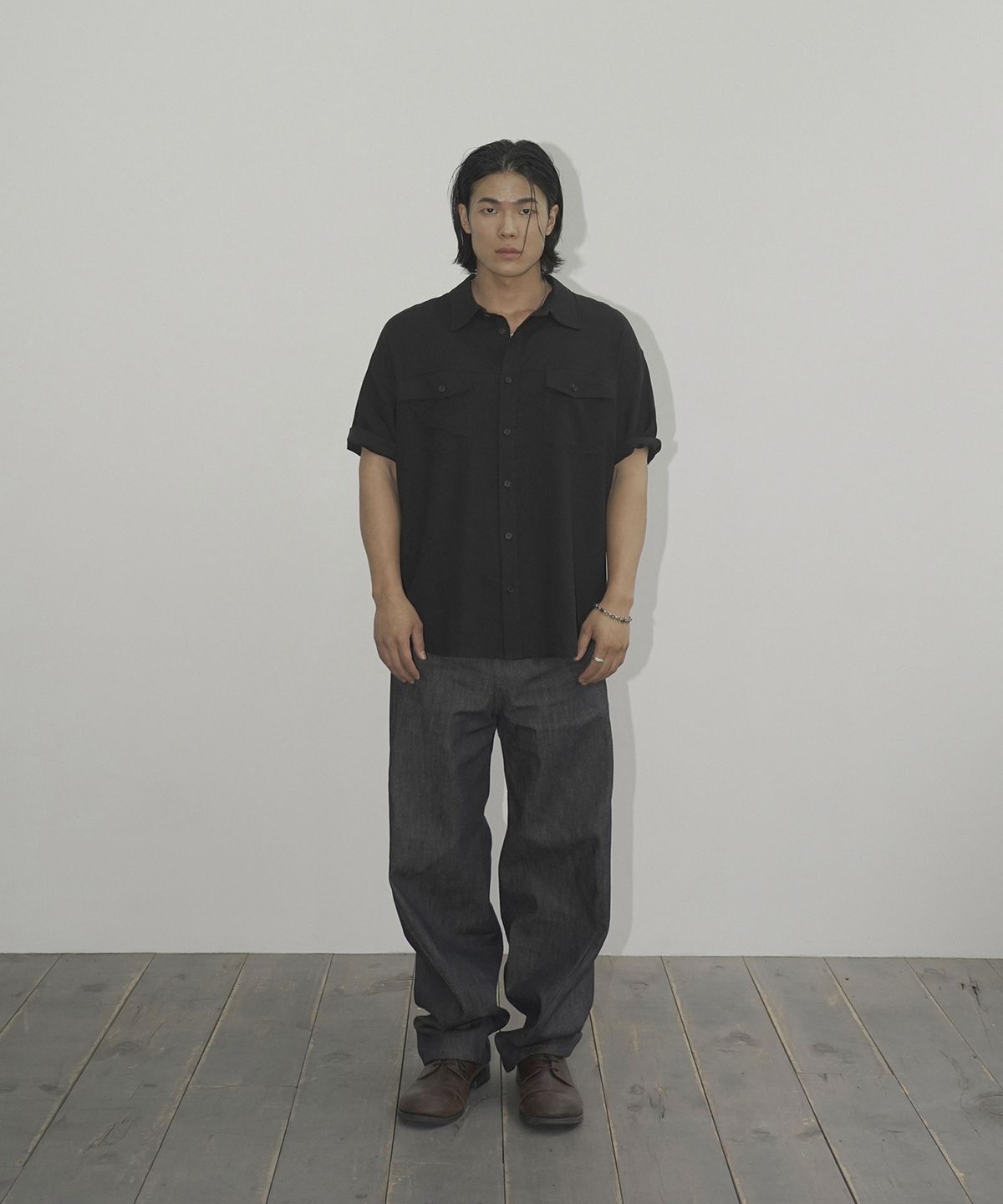 시도(SIIIIDO) SENATOR HALF SHIRT(BLACK)