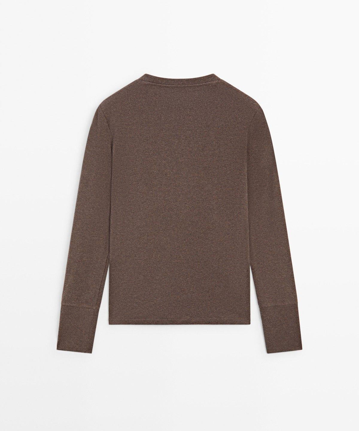 마시모두띠(MASSIMO DUTTI) 100% 코튼 긴소매 티셔츠