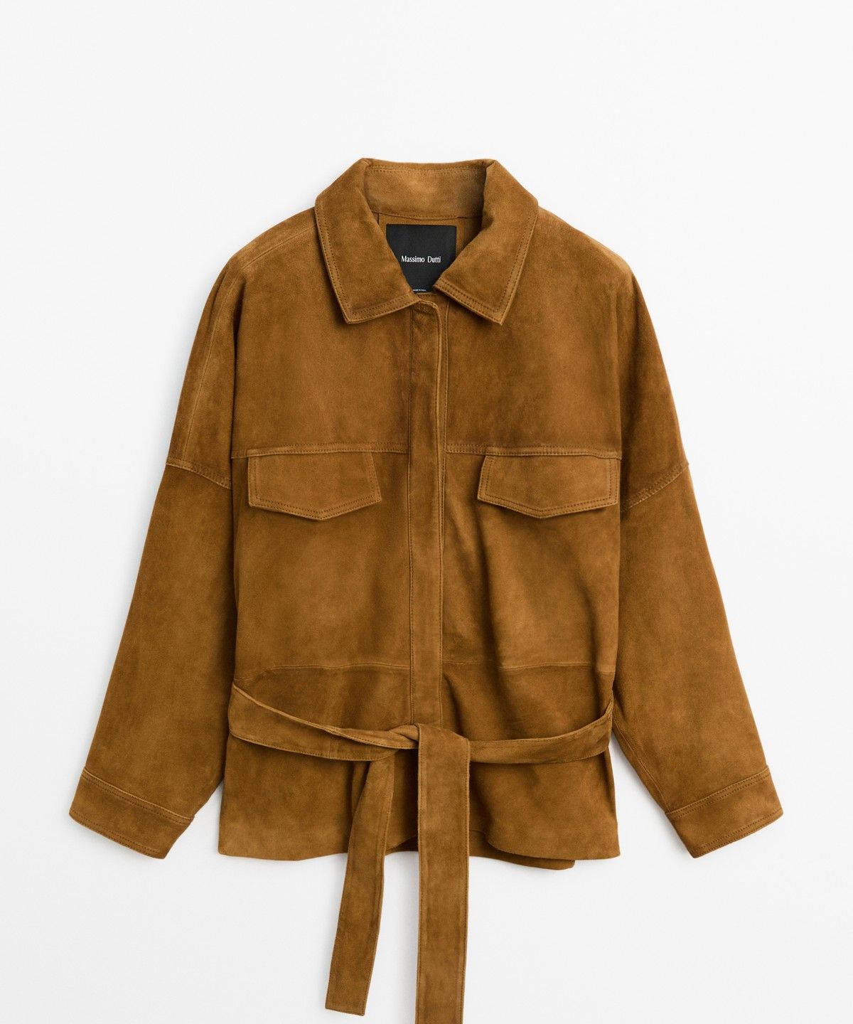 마시모두띠(MASSIMO DUTTI) 스웨이드 레더 자켓