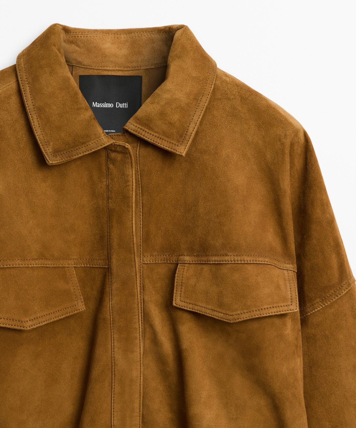 마시모두띠(MASSIMO DUTTI) 스웨이드 레더 자켓