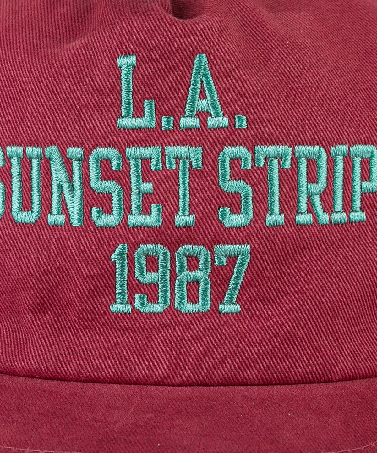 윅(WICK) SUNSET STRIP 1987 5패널 카치온 플랫 볼캡-핑크
