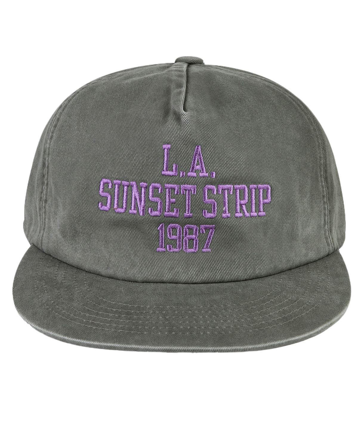 윅(WICK) SUNSET STRIP 1987 5패널 카치온 플랫 볼캡-카키
