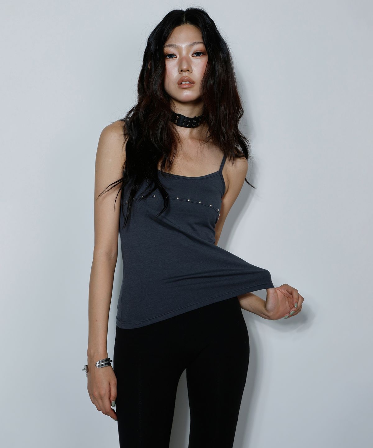 티미드프리크(TIMID FREAK) Shining Button Sleeve Gray