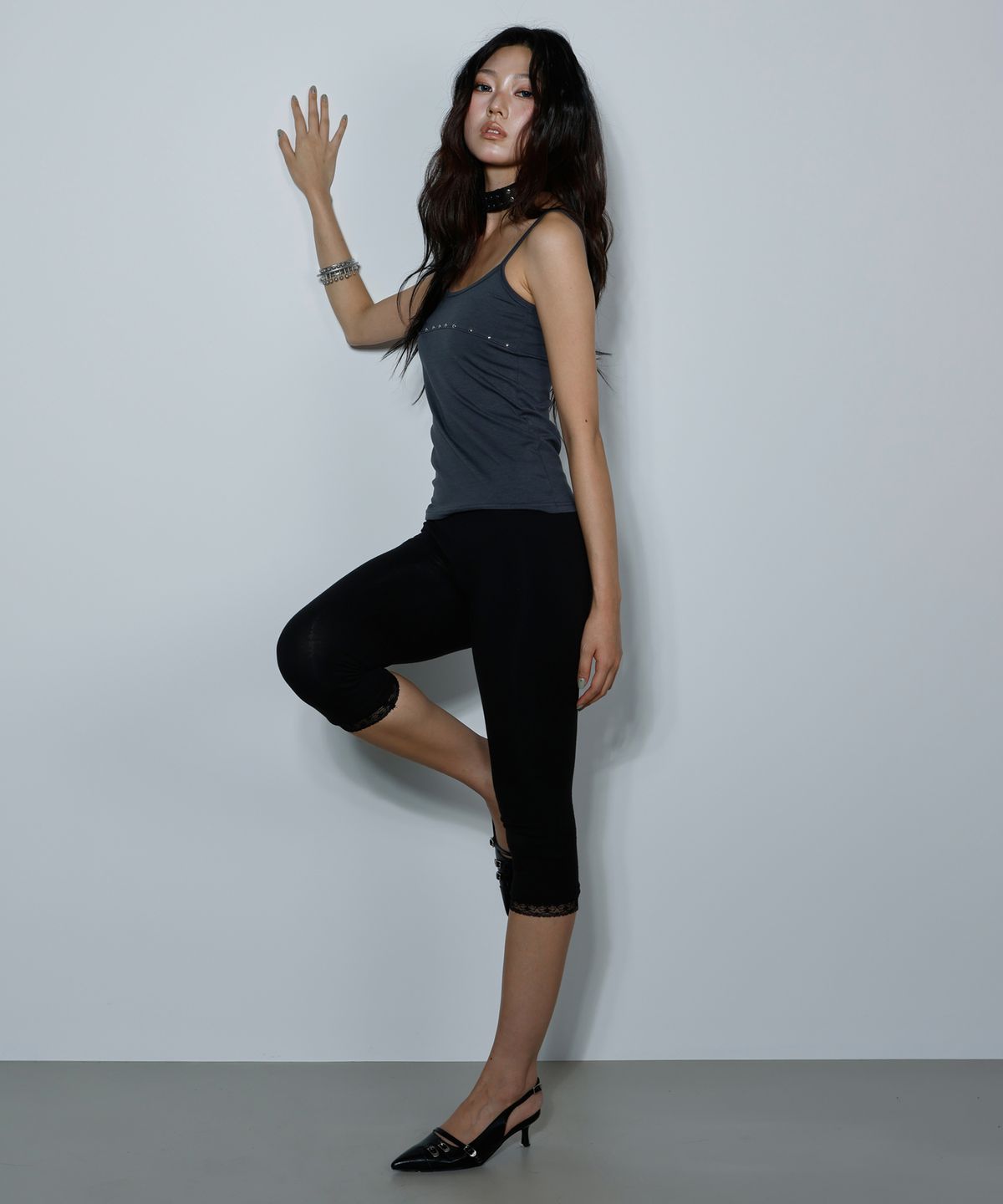 티미드프리크(TIMID FREAK) Shining Button Sleeve Gray
