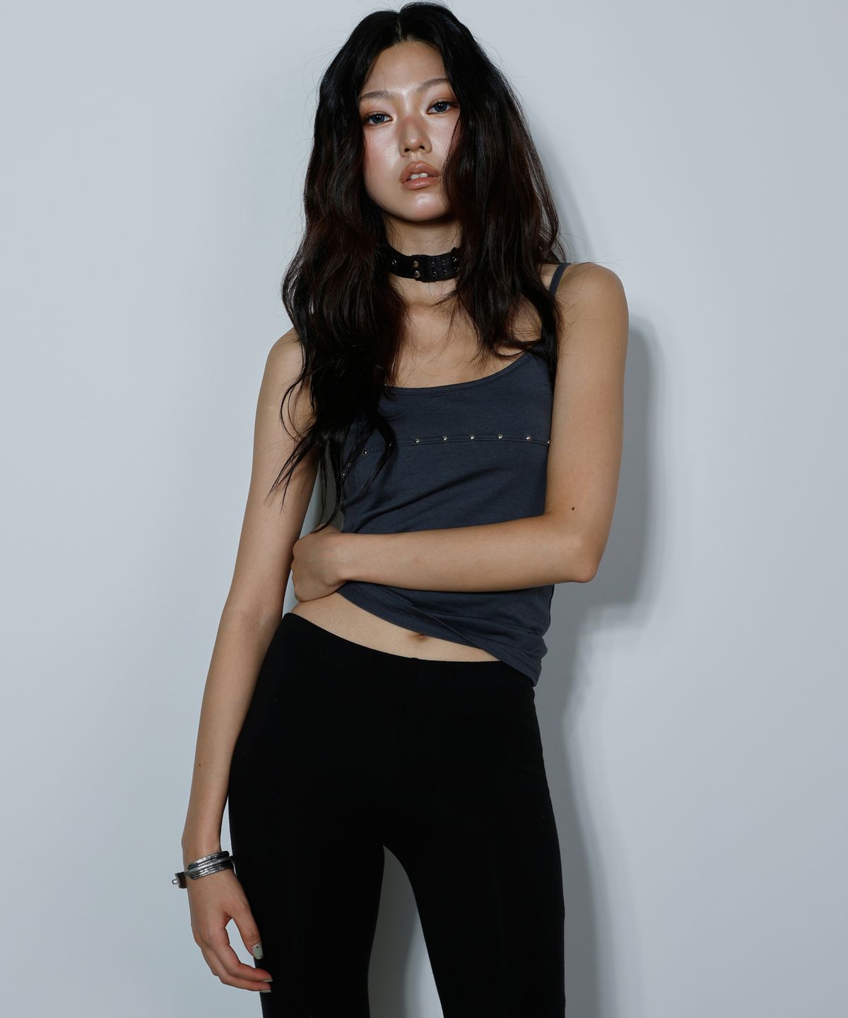 티미드프리크(TIMID FREAK) Shining Button Sleeve Gray