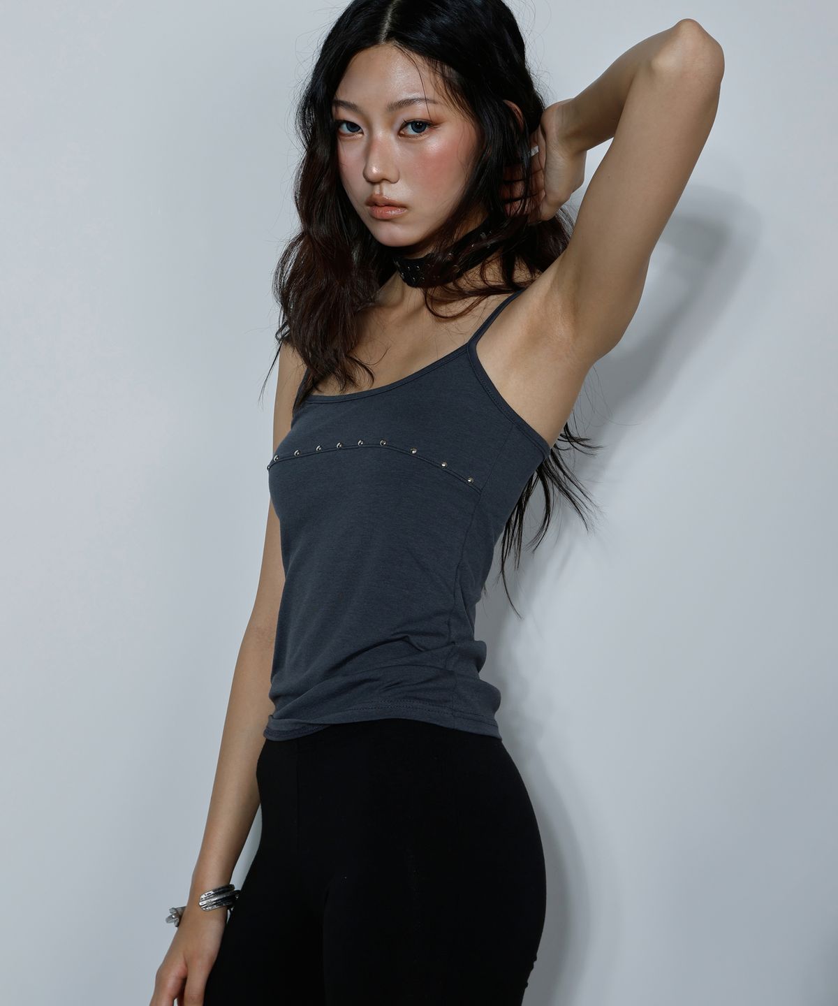 티미드프리크(TIMID FREAK) Shining Button Sleeve Gray