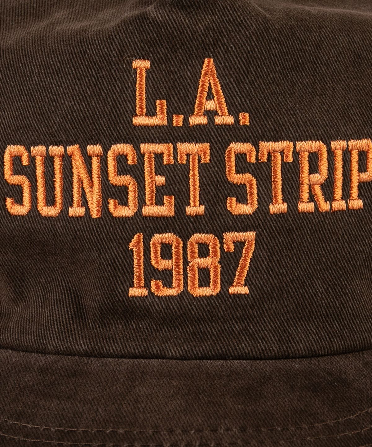 윅(WICK) SUNSET STRIP 1987 5패널 카치온 플랫 볼캡-브라운