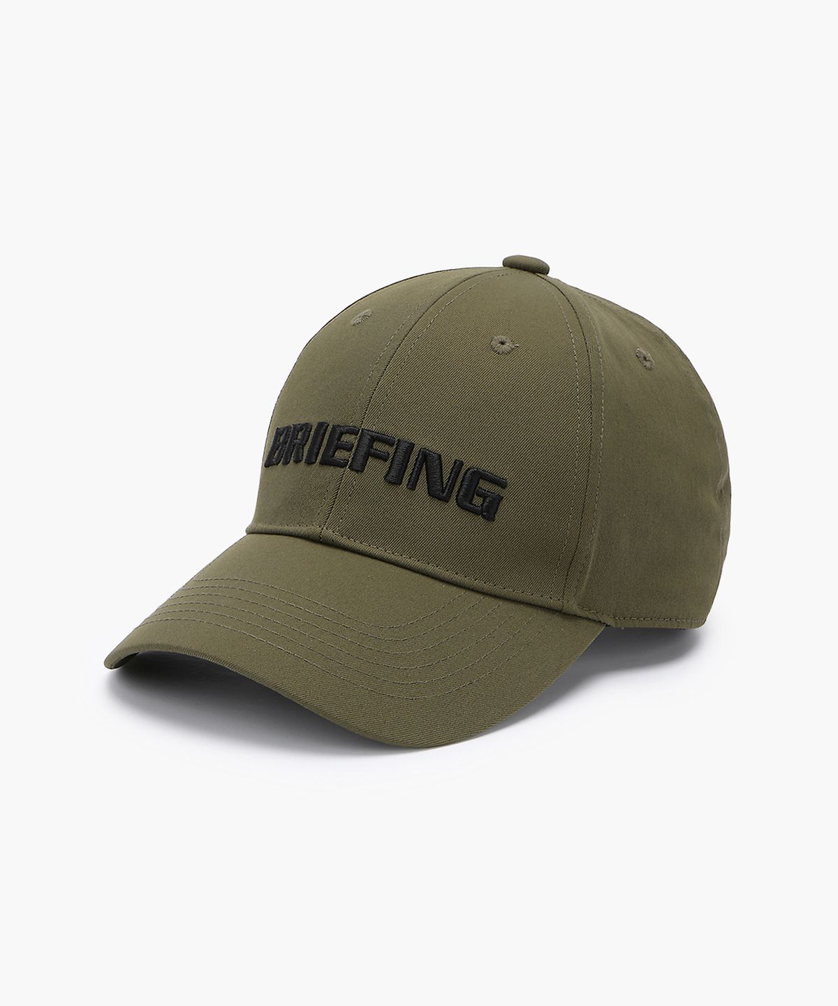 브리핑 골프(BRIEFING GOLF) 남자 빅 로고 스트럭쳐 캡 VER 2_카키