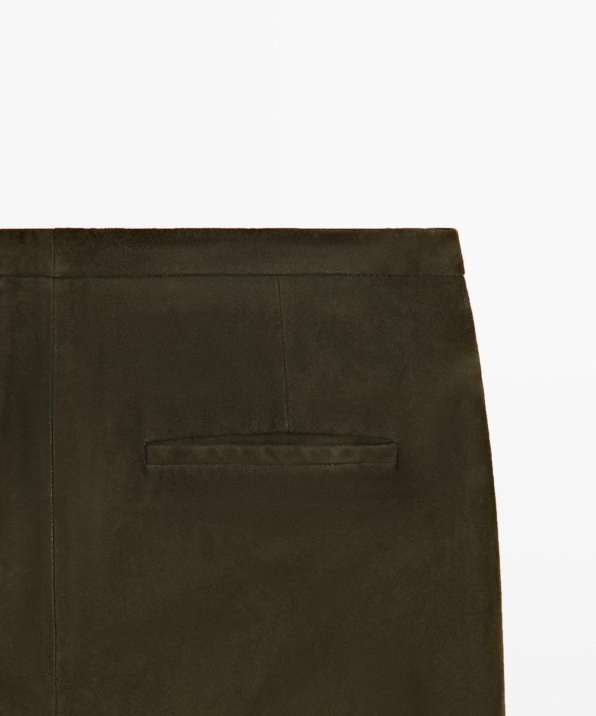 마시모두띠(MASSIMO DUTTI) 스웨이드 레더 팬츠